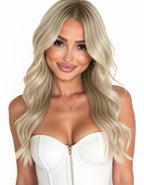 beige tape in hair extensions