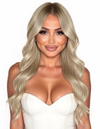 beige tape in hair extensions