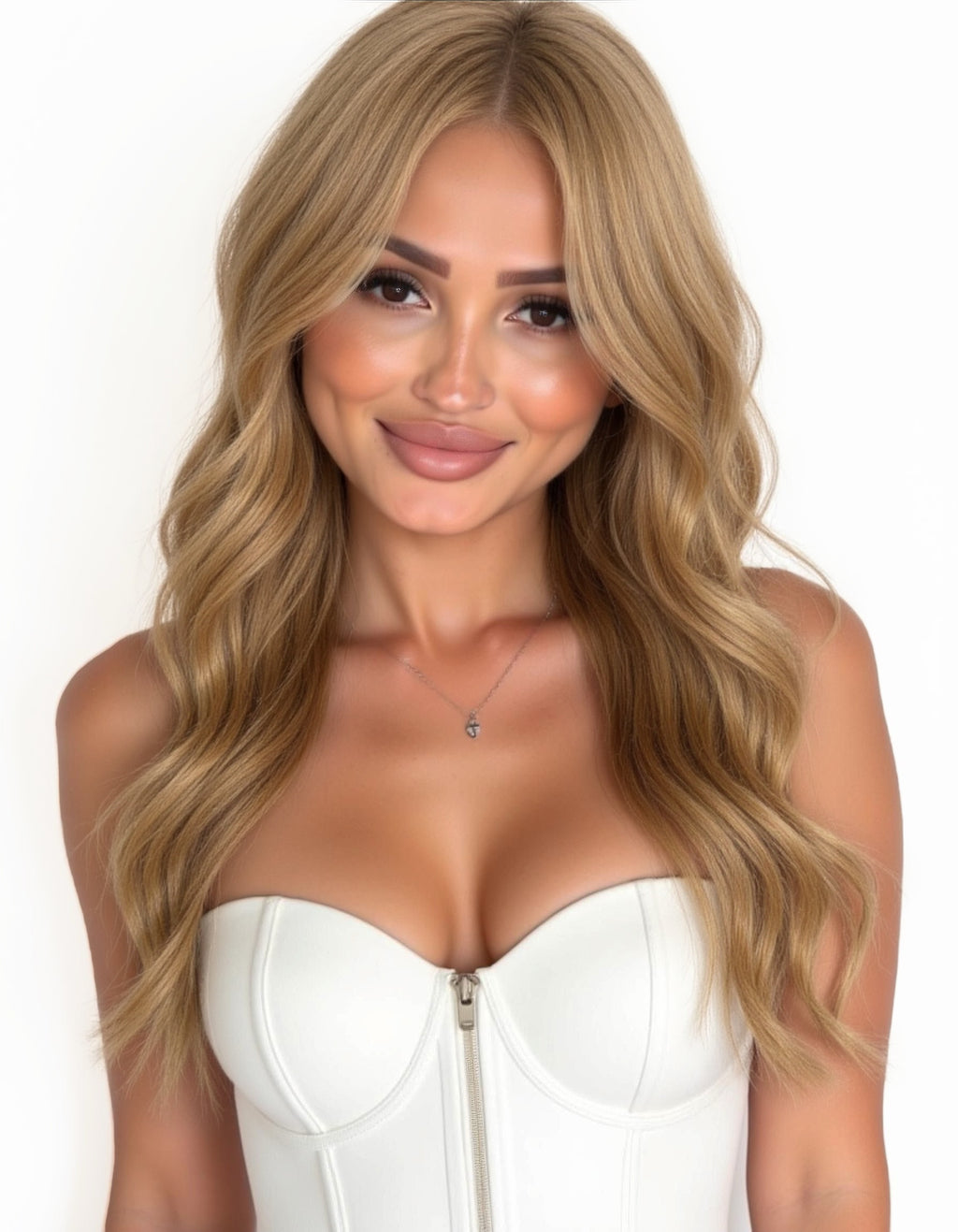 brown walnut 7.7 tape in hair extensions