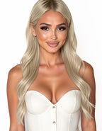 beige tape in hair extensions