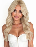ivory blonde 12.0 tape in hair extensions