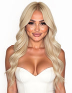 ivory blonde 12.0 tape in hair extensions