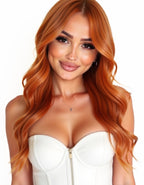 saffron flame 7.54 tape in hair extensions