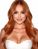 saffron flame 7.54 tape in hair extensions