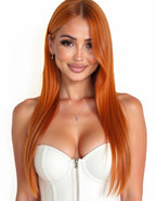 saffron flame 7.54 tape in hair extensions