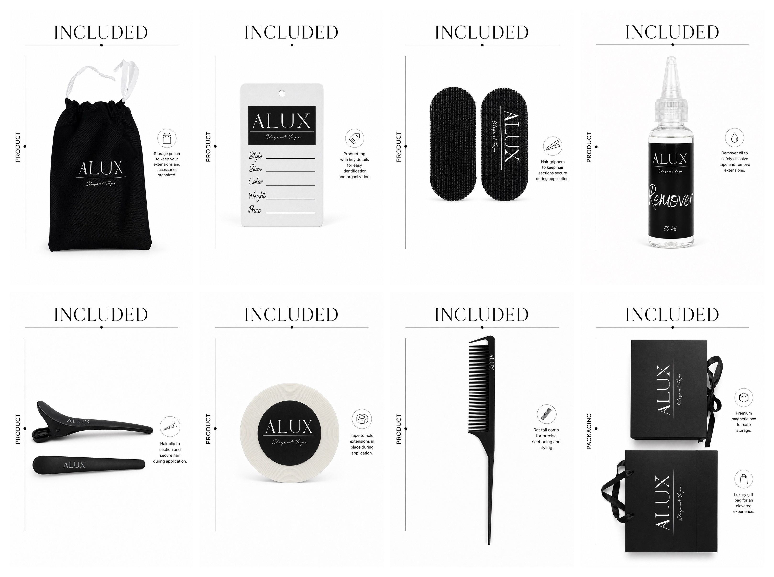 Extensions de cheveux adhésives beiges