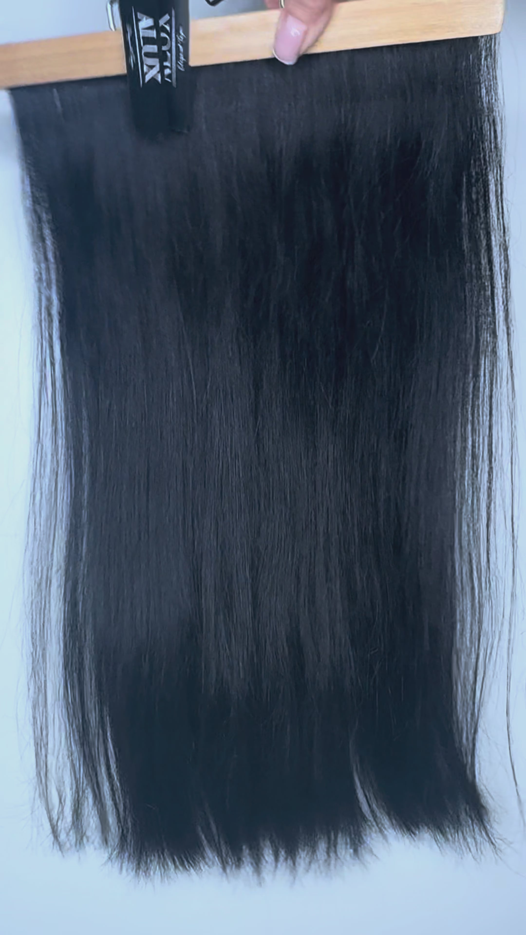 Jet Black #1.0 Tape-In Hair Extensions